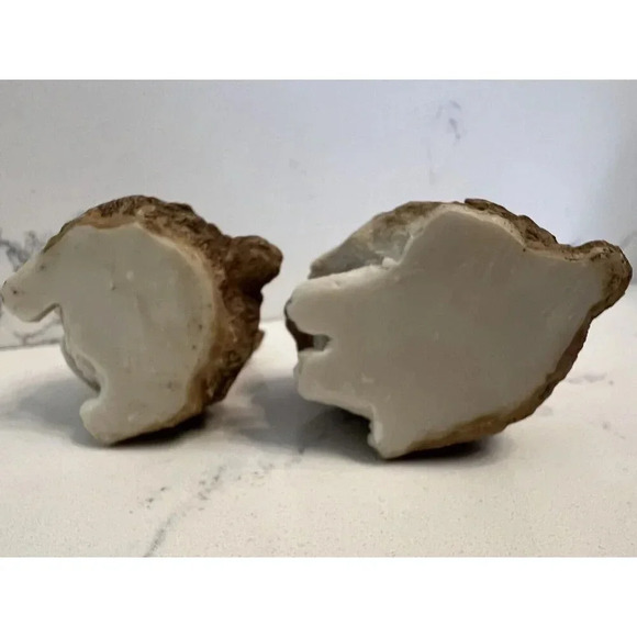 Vintage Pair of Bunnies Rabbits Resin - Picture 8 of 8